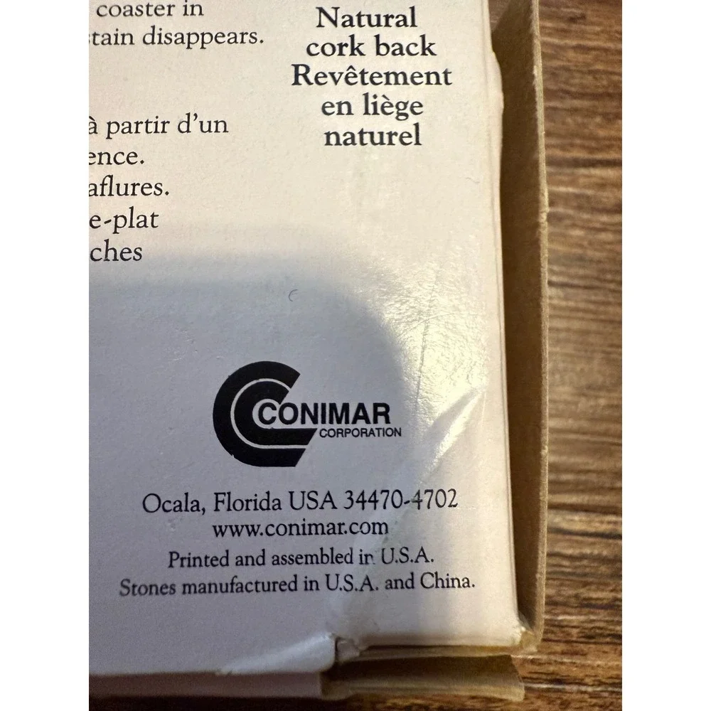 Pfaltzgraff 2002 Perennials Accents Absorbent Stoneware Coasters‎ Set of 4 New